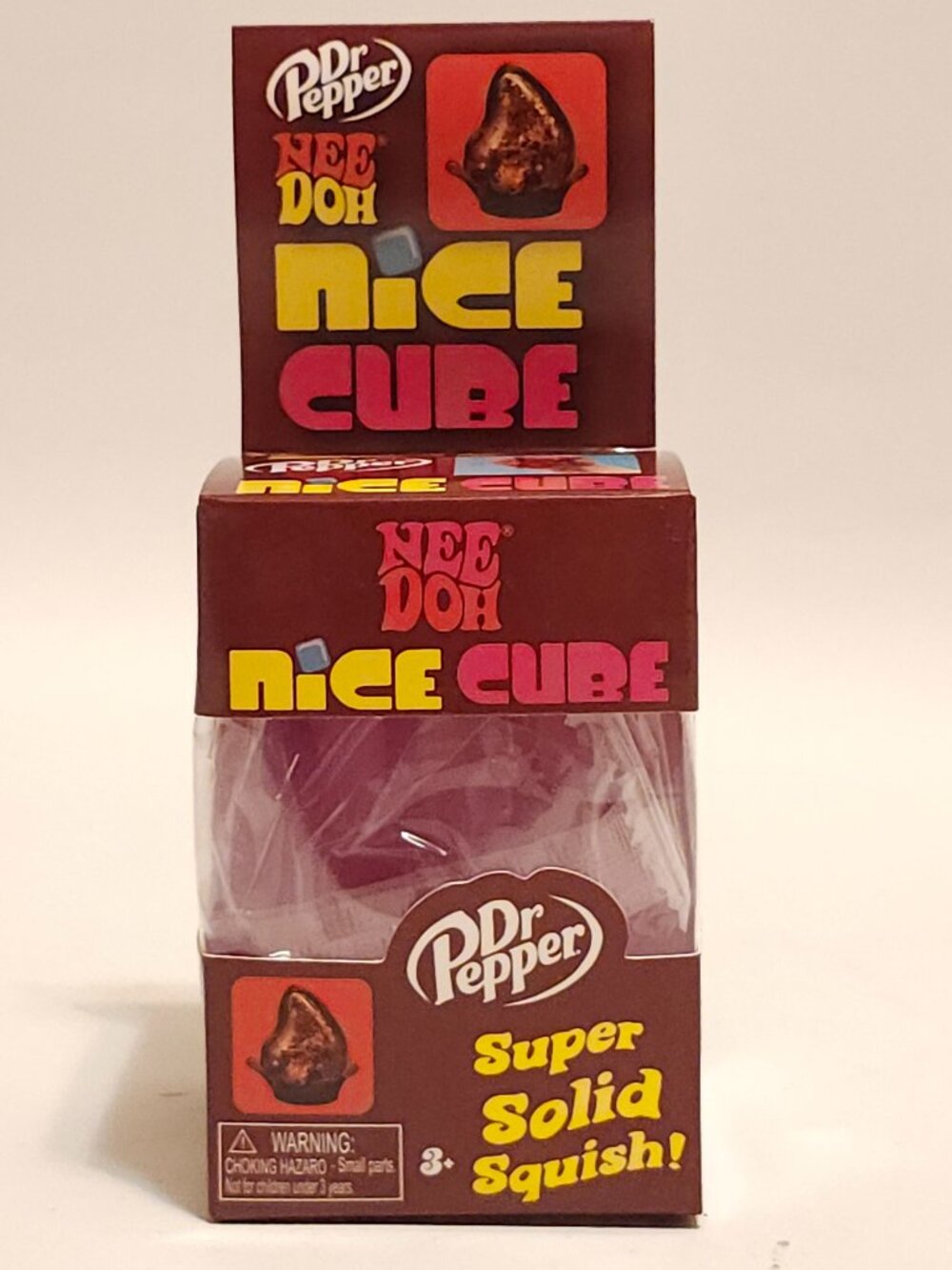 NeeDoh Nice Cube Dr. Pepper BNIP Super Solid Squish